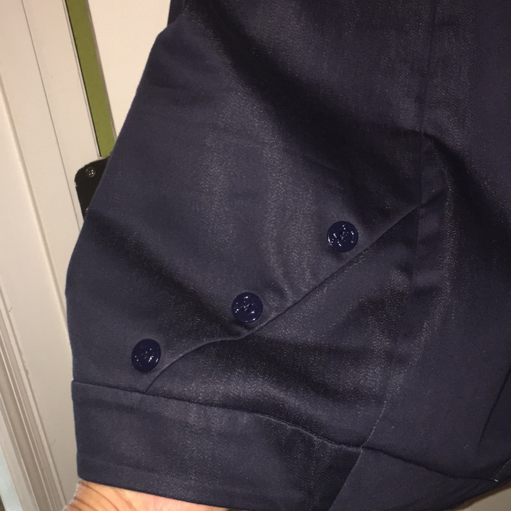 Black dress pants, side zipper